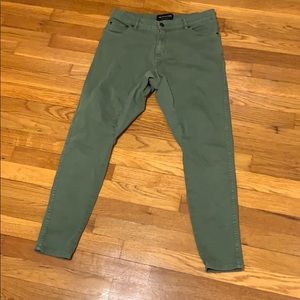 Olive green jeans
